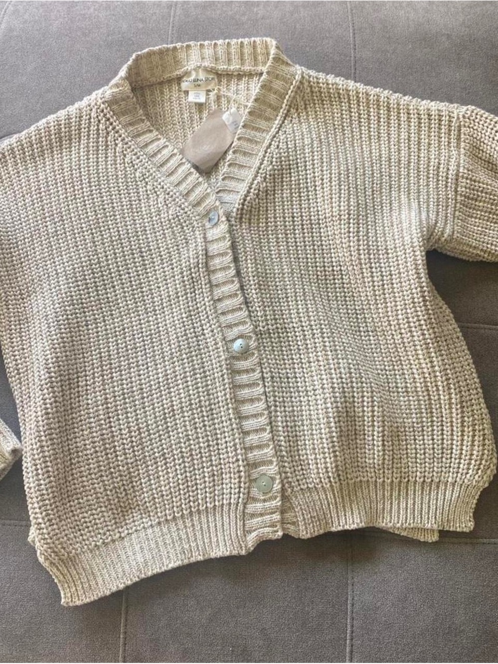 Indigo Luna Woman’s Brown and Tan Cardigan